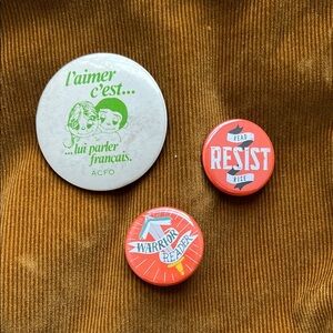 Kids Button Set - Green, Red, Orange